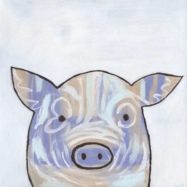 Kathleen Bryan: Paint Splotch Pig by Kathleen Bryan