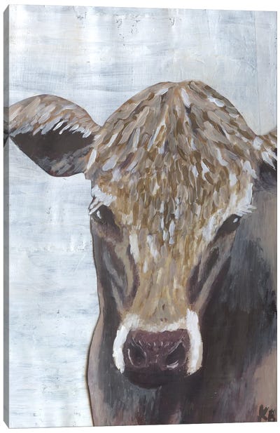 Brown Cow Canvas Art Print