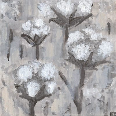 Cotton Stalks I by Kathleen Bryan canvas print