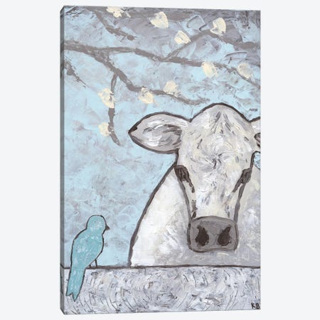 Farm Sketch Cow Pen Canvas Print #KLB7} by Kathleen Bryan Art Print