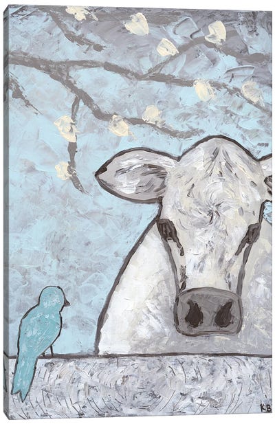 Farm Sketch Cow Pen Canvas Art Print