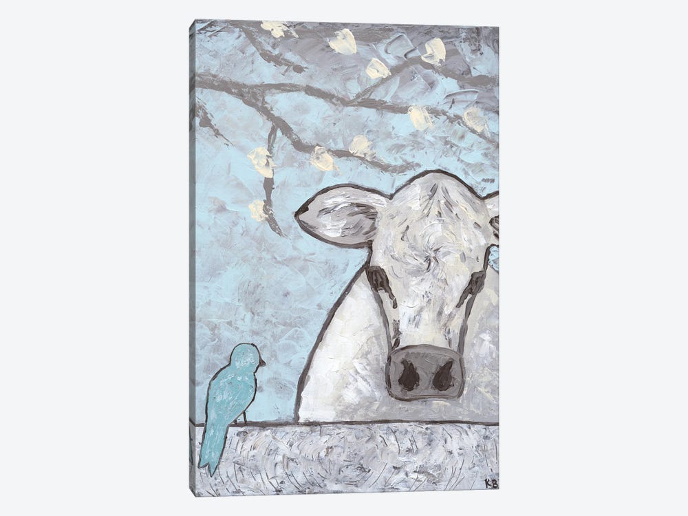 Farm Sketch Cow Pen by Kathleen Bryan 1-piece Canvas Print