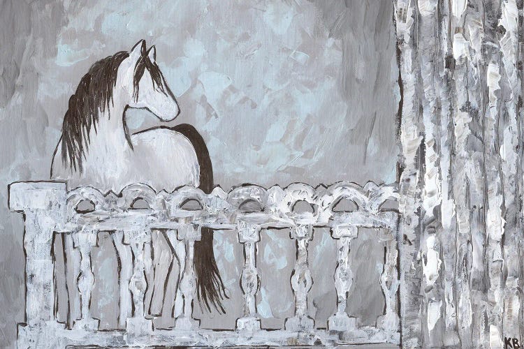 Farm Sketch Horse Stable by Kathleen Bryan wall art