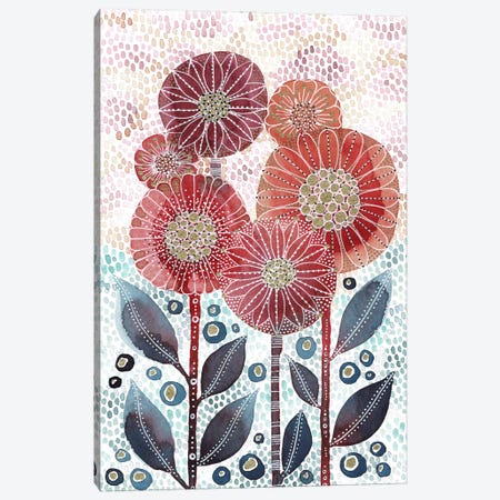 Flower Field Canvas Print #KLC29} by Kate Rebecca Leach Canvas Art Print