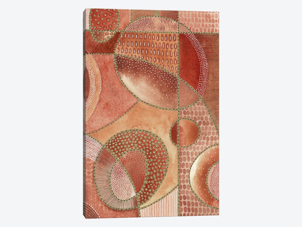 Amber Abstract by Kate Rebecca Leach 1-piece Canvas Print