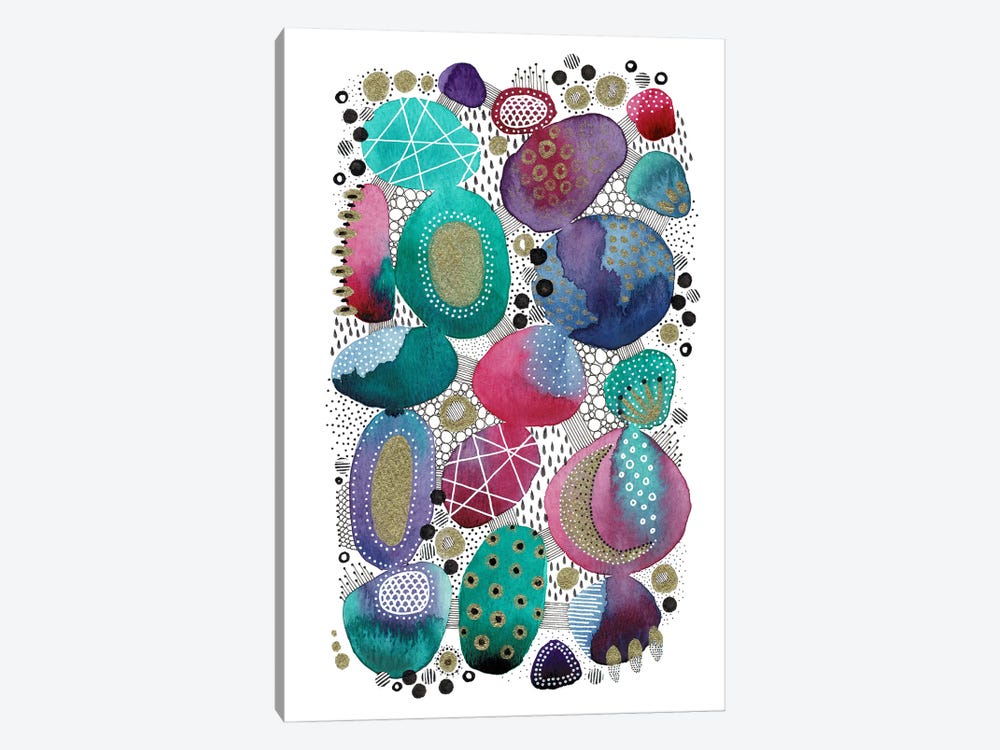 Jewel Abstract I by Kate Rebecca Leach 1-piece Canvas Print