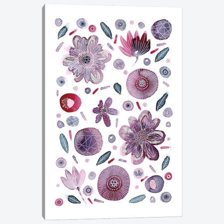 Lavender Flower Field Canvas Print #KLC42} by Kate Rebecca Leach Canvas Print