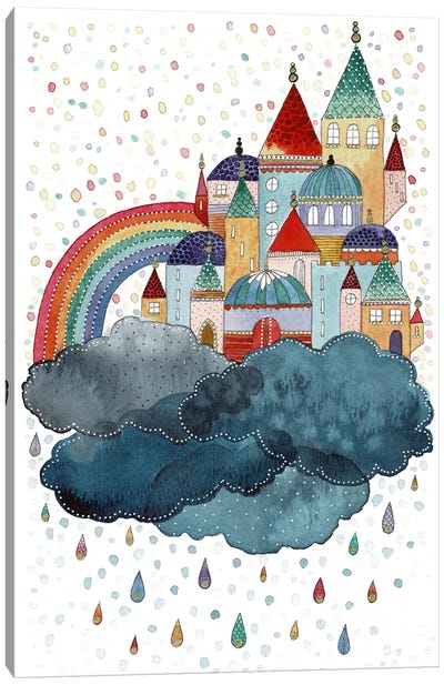 Over The Rainbow Canvas Art Print - Kate Rebecca Leach