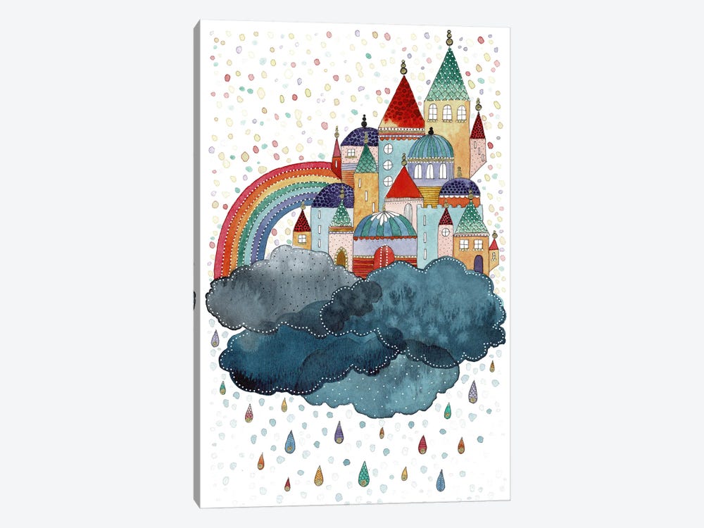 Over The Rainbow by Kate Rebecca Leach 1-piece Canvas Wall Art