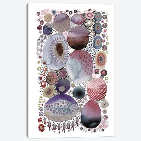 Purple Abstract Canvas Print #KLC60} by Kate Rebecca Leach Canvas Print