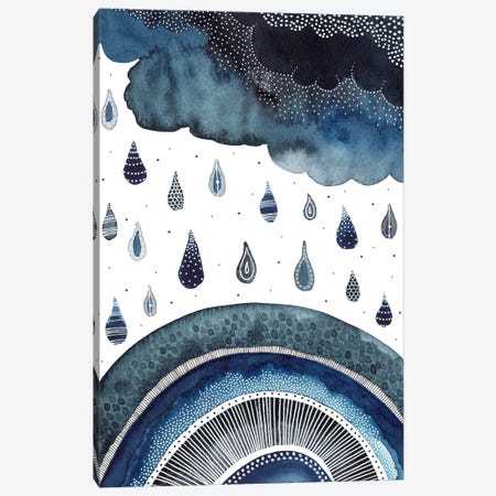 Rainclouds And Rainbows Canvas Print #KLC62} by Kate Rebecca Leach Canvas Art Print