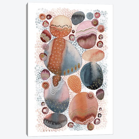 Spice Pebbles Canvas Print #KLC72} by Kate Rebecca Leach Canvas Artwork