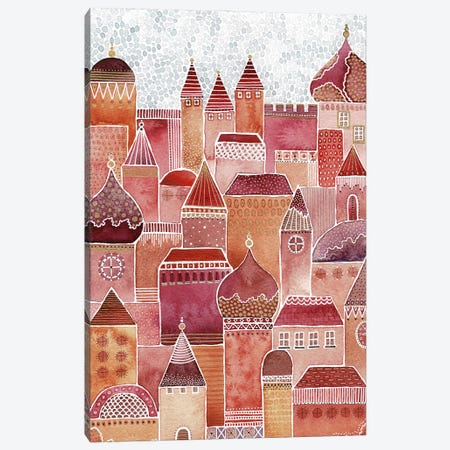 Tiny Village Canvas Print #KLC81} by Kate Rebecca Leach Canvas Print