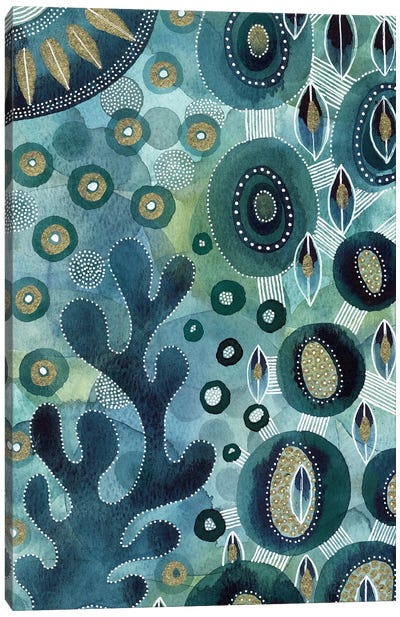 Underwater World III Canvas Art Print - Floral & Botanical Patterns
