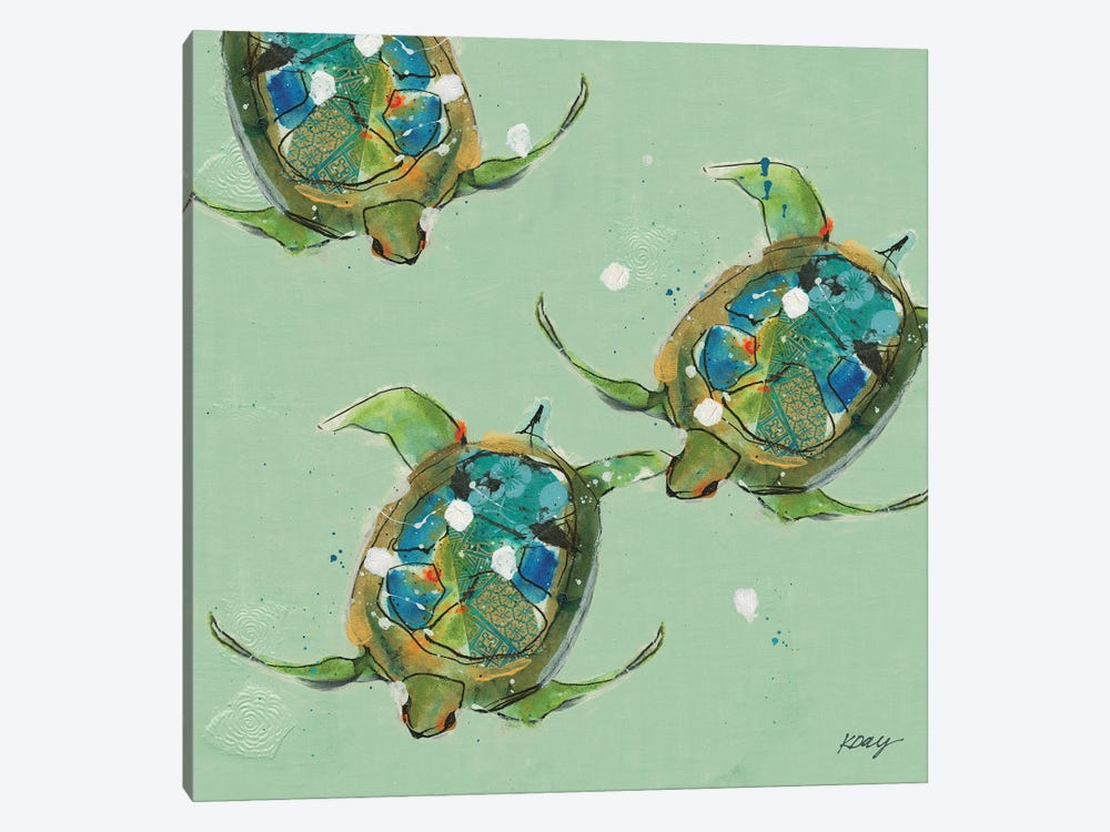 Sea Turtles by Kellie Day 1-piece Art Print