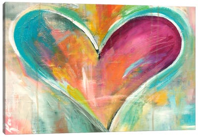 House Rules Canvas Art Print - Heart Art