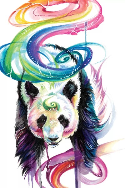 Pandas: Rainbow Panda by Katy Lipscomb