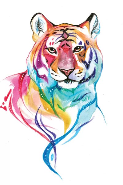 Tigers: Rainbow Tiger I by Katy Lipscomb