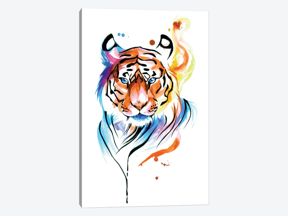 Rainbow Tiger II by Katy Lipscomb 1-piece Canvas Wall Art