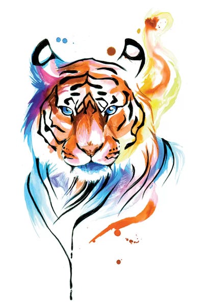 Tigers: Rainbow Tiger II by Katy Lipscomb