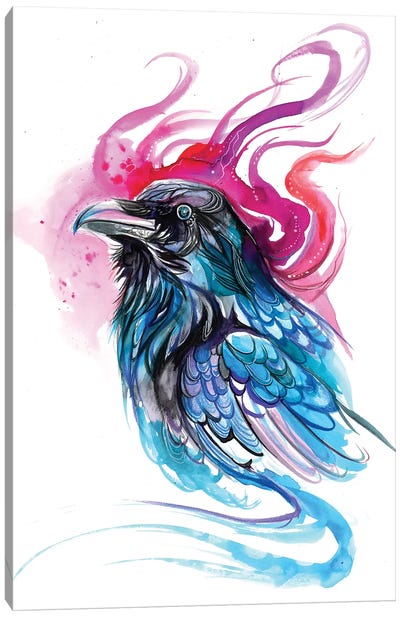 Raven I Canvas Art Print - Raven Art