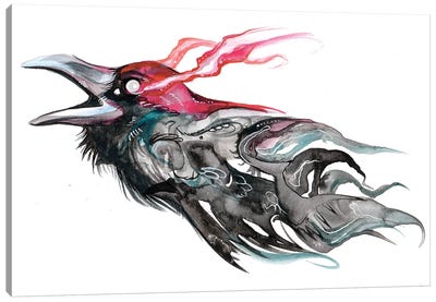 Raven II Canvas Art Print - Katy Lipscomb