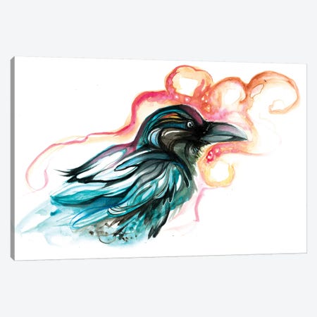 Raven III Canvas Print #KLI115} by Katy Lipscomb Canvas Artwork