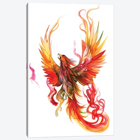 Rise of The Phoenix Canvas Print #KLI119} by Katy Lipscomb Art Print