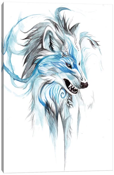 Season Wolf - Winter Canvas Art Print - Katy Lipscomb