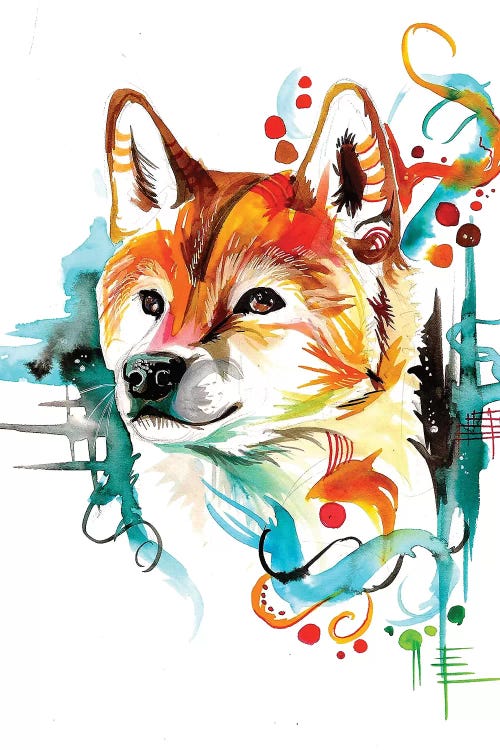 Shiba by Katy Lipscomb wall art