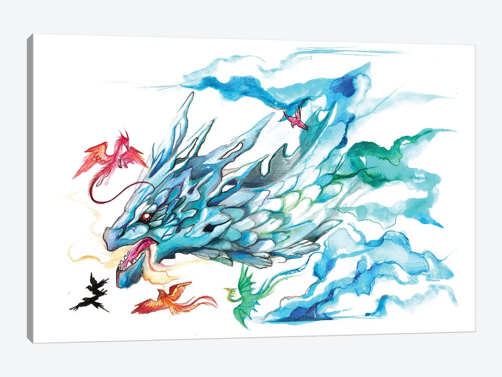 Sky Dragon by Katy Lipscomb 1-piece Art Print
