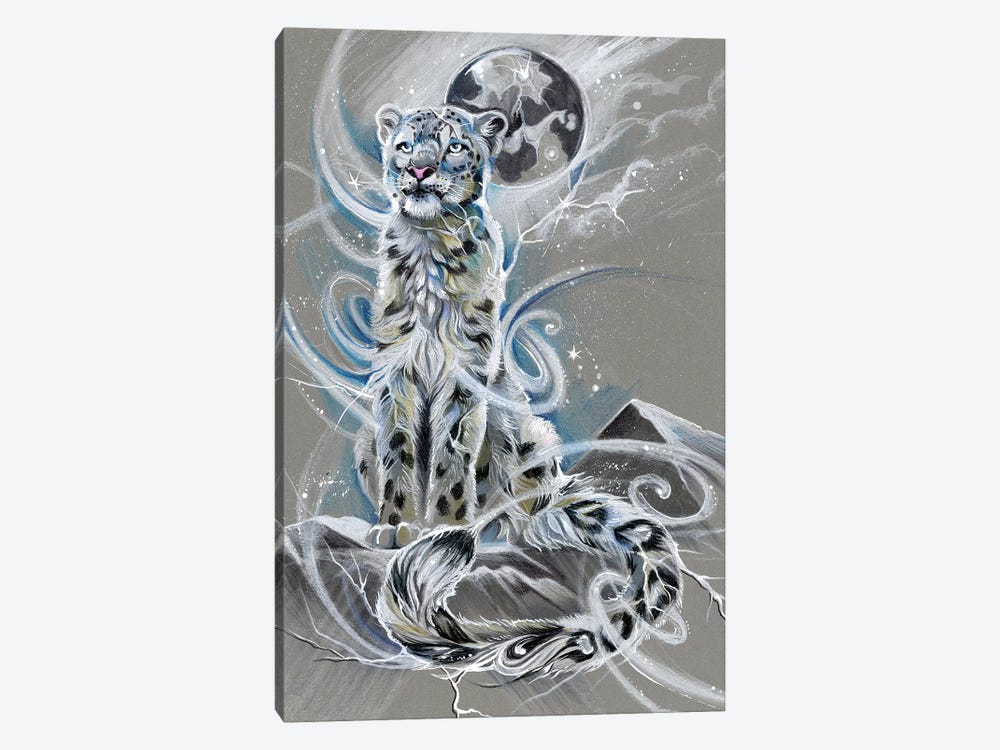 Snow Leopard by Katy Lipscomb 1-piece Canvas Print