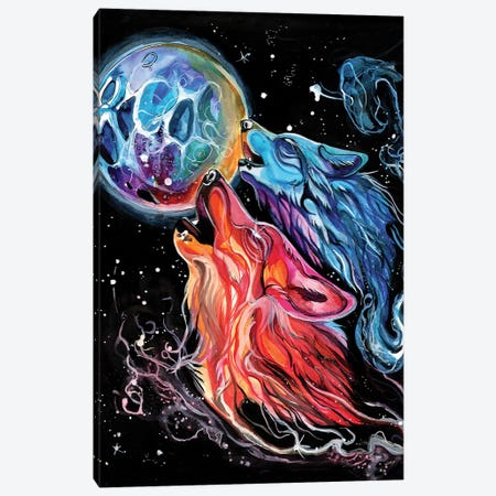 Space Howl Canvas Print #KLI137} by Katy Lipscomb Canvas Art