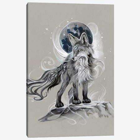 Spirit Fox Canvas Print #KLI140} by Katy Lipscomb Canvas Wall Art