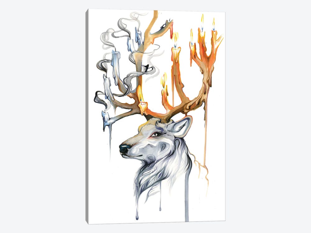 Stag Spirit by Katy Lipscomb 1-piece Canvas Print
