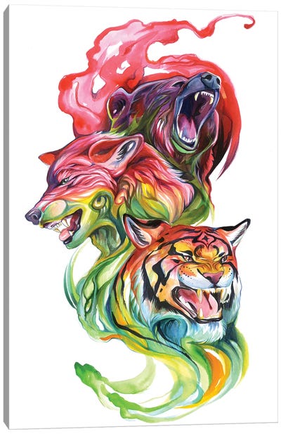 Wild Animals Canvas Art Print - Wolf Art