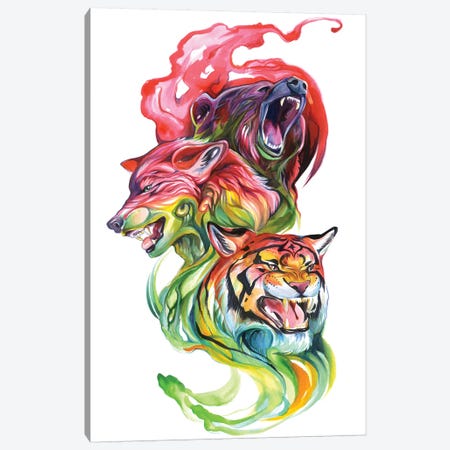 Wild Animals Canvas Print #KLI152} by Katy Lipscomb Canvas Print