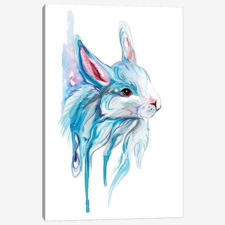 Winter Bunny Canvas Print #KLI153} by Katy Lipscomb Canvas Print
