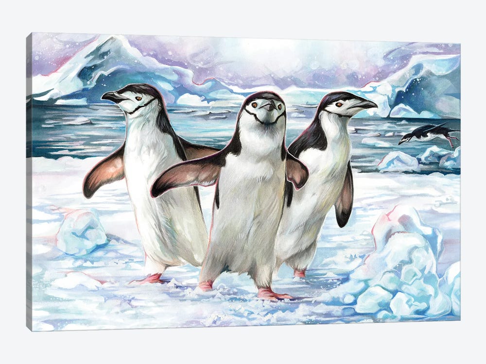 Penguins by Katy Lipscomb 1-piece Canvas Artwork