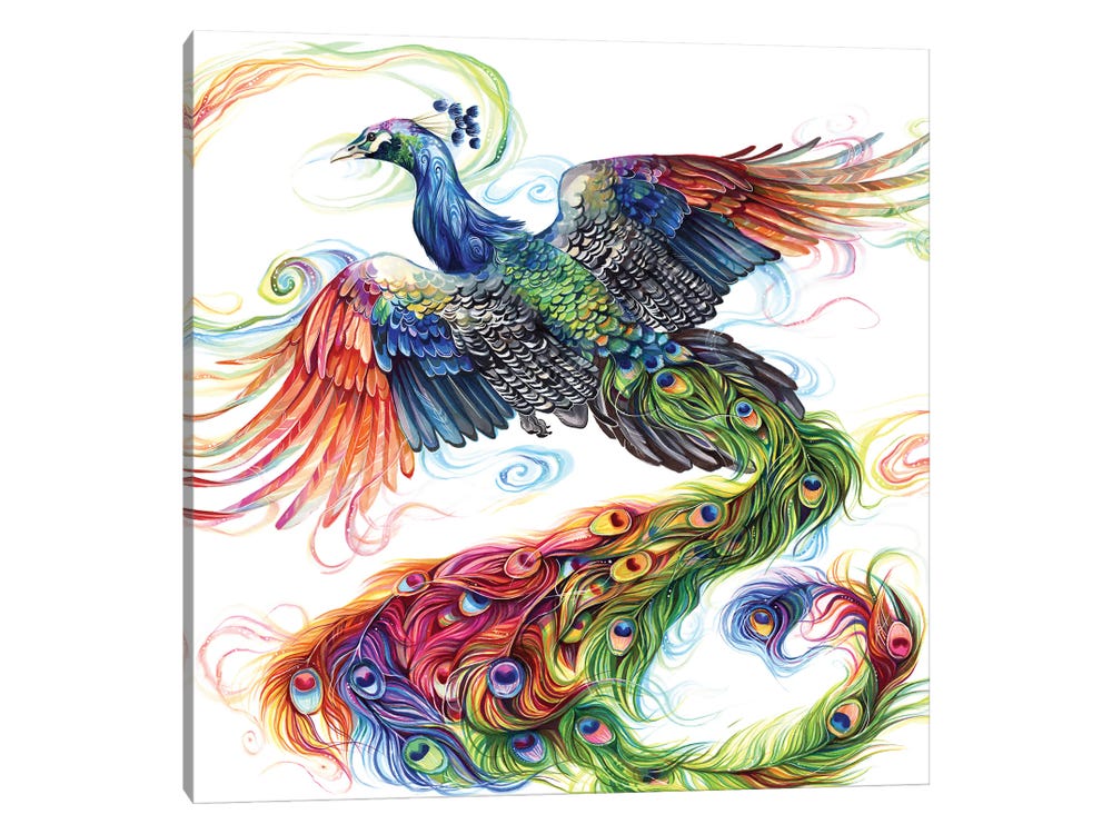 Peacock ( Animals > Birds > Peacocks art) - 24x24x.25
