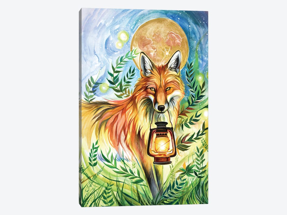 Lantern Fox by Katy Lipscomb 1-piece Art Print