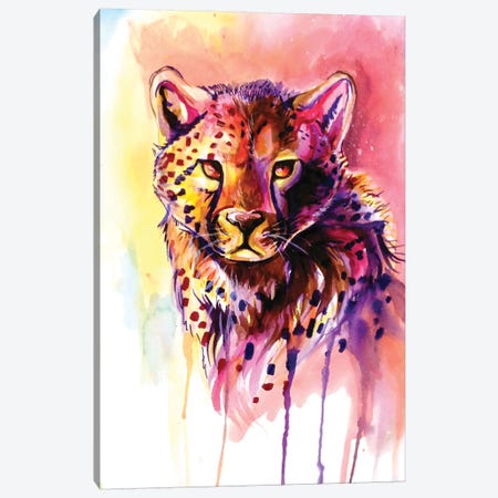 Cheetah Canvas Print #KLI17} by Katy Lipscomb Canvas Art Print
