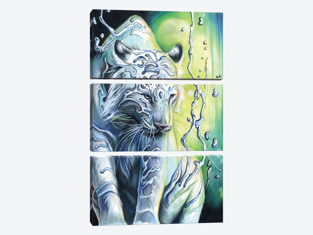 Water Tiger Spirit by Katy Lipscomb 3-piece Canvas Artwork