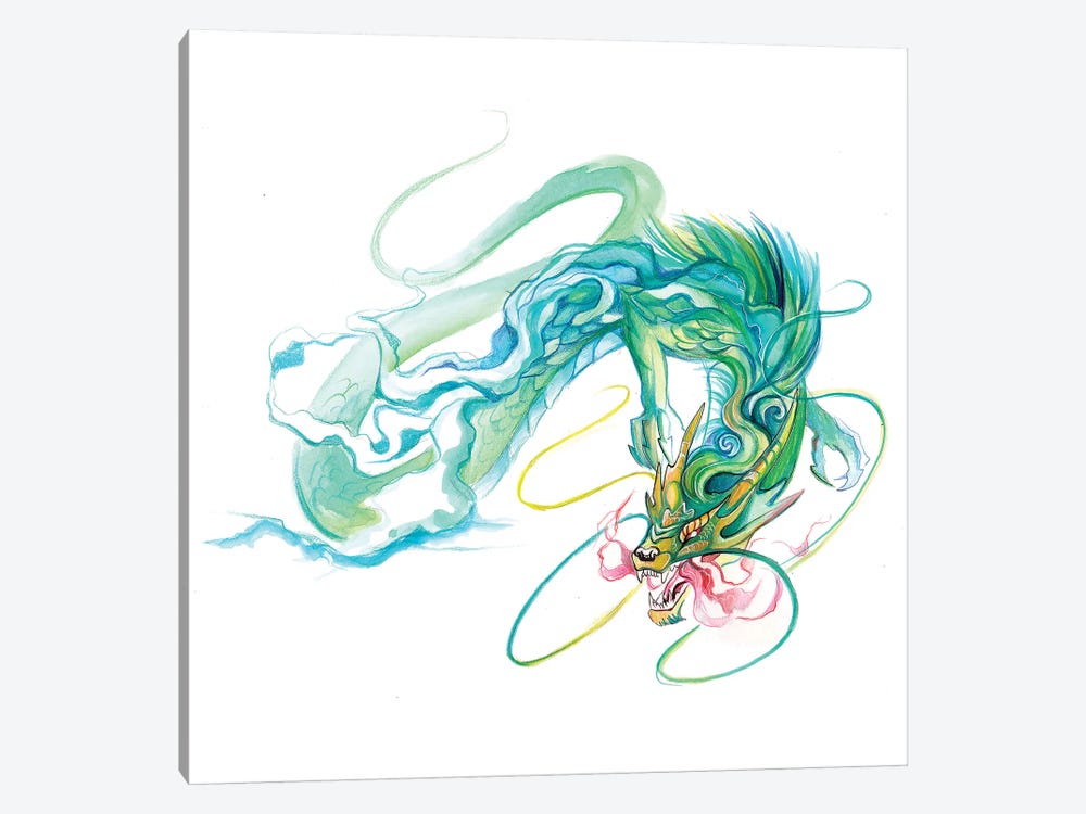 Chinese Dragon Canvas Art by Katy Lipscomb | iCanvas