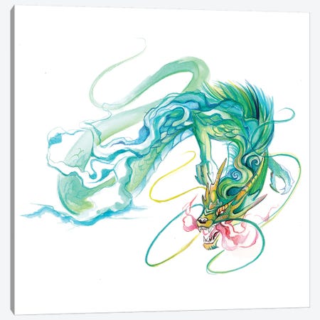 Chinese Dragon Canvas Print #KLI18} by Katy Lipscomb Canvas Art