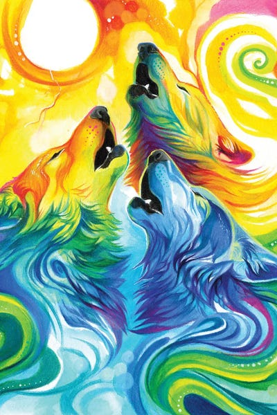 Wolves: Howling Wolf Triad by Katy Lipscomb