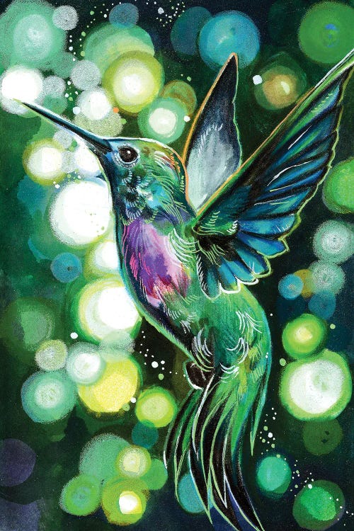 Hummingbird Flight by Katy Lipscomb wall art