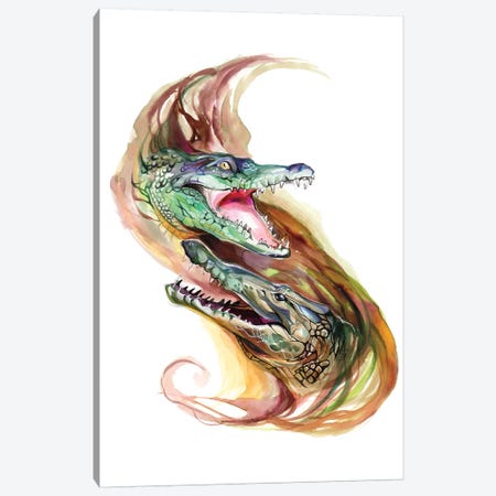 Crocodiles Canvas Print #KLI23} by Katy Lipscomb Canvas Print