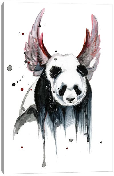 Disappearing Panda I Canvas Art Print - Panda Art