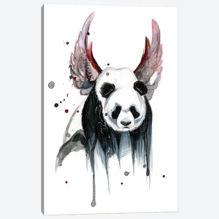 Disappearing Panda I Canvas Print #KLI26} by Katy Lipscomb Canvas Art